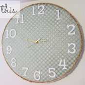 Diary of a Mad Crafter Cardboard Clock